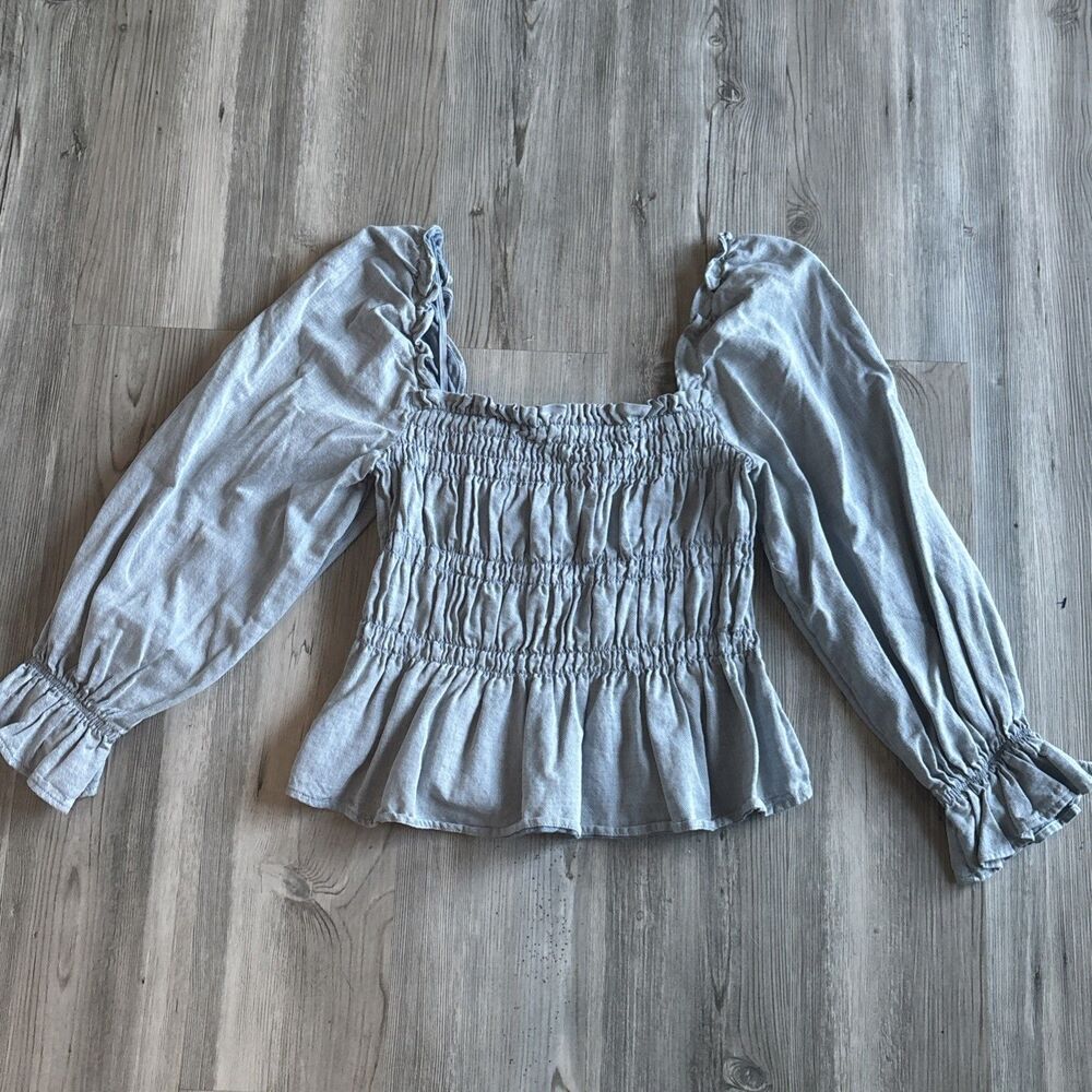 Cotton Who What Wear Boho Peasant Top Size XS